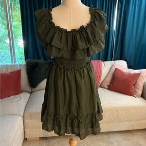 Cotton ruffle dress